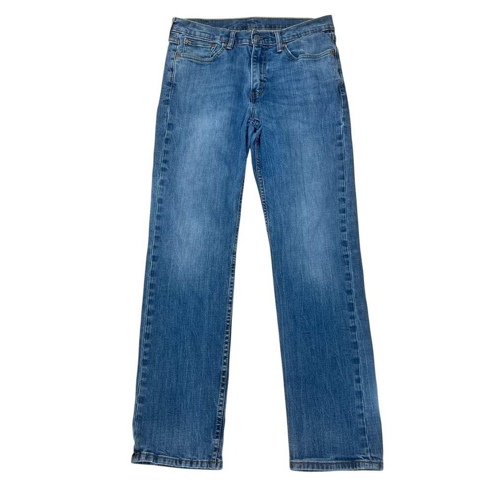 Levis 514 Slim Straight Jeans Mens 32x32 (Fits 31x31) Blue Cotton‎ Blend Denim